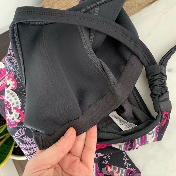 ATHLETA Women's Multicolor Geometric Design Racerback Tank Top Small - Picture 3 of 5